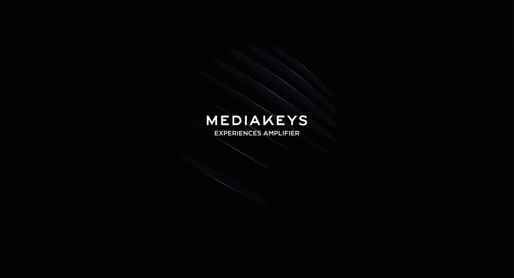 Mediakeys image logo sur fond noir 